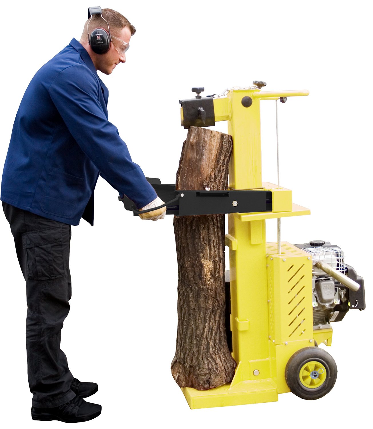 Lescha Holzspalter Benzin Holzspalter liegend